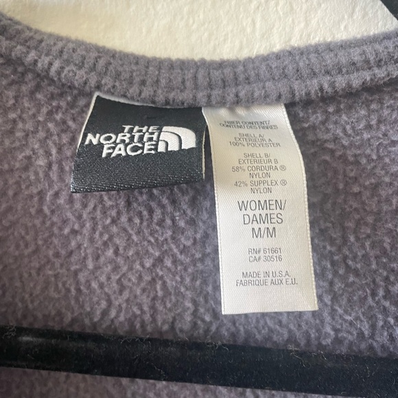 The north face greyish purple polyester vest with elastic band - Picture 2 of 3